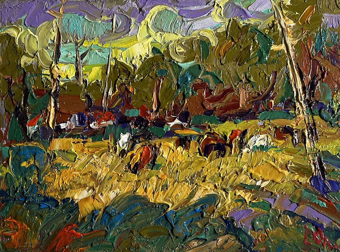 Oil painting For a walk in the field Alex Kalenyuk - 3