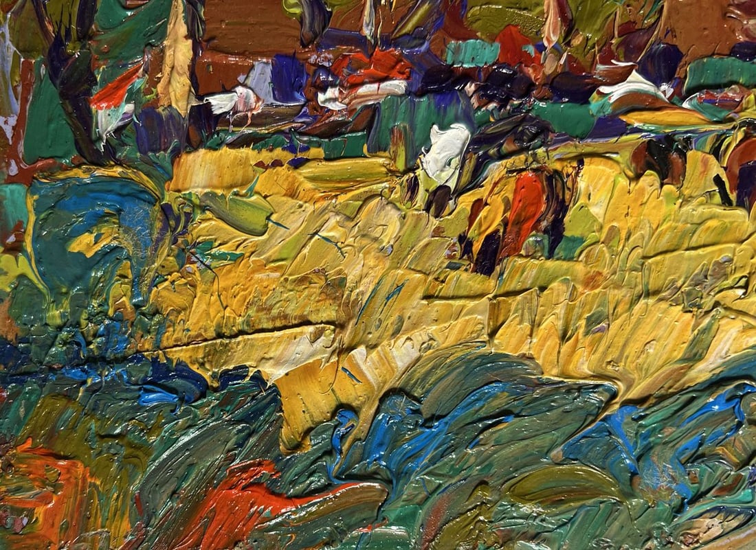Oil painting For a walk in the field Alex Kalenyuk - 5