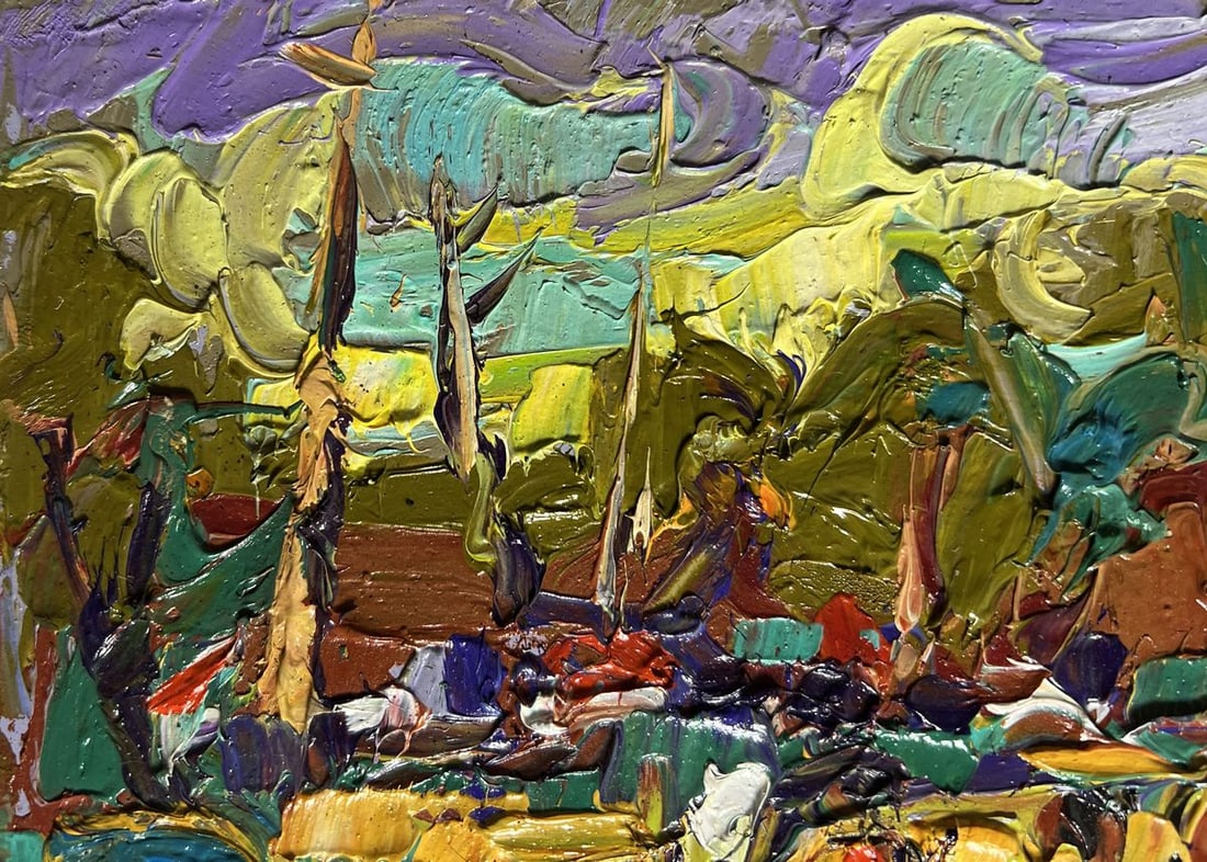 Oil painting For a walk in the field Alex Kalenyuk - 6