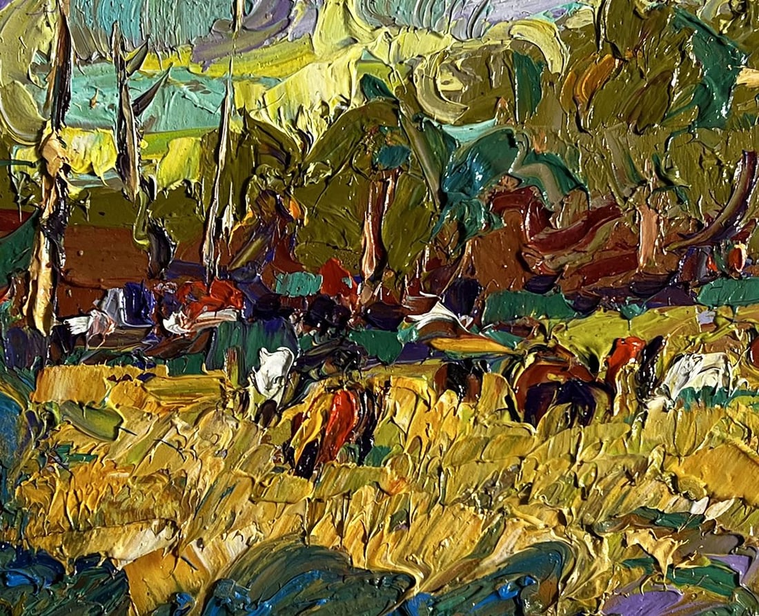 Oil painting For a walk in the field Alex Kalenyuk - 7