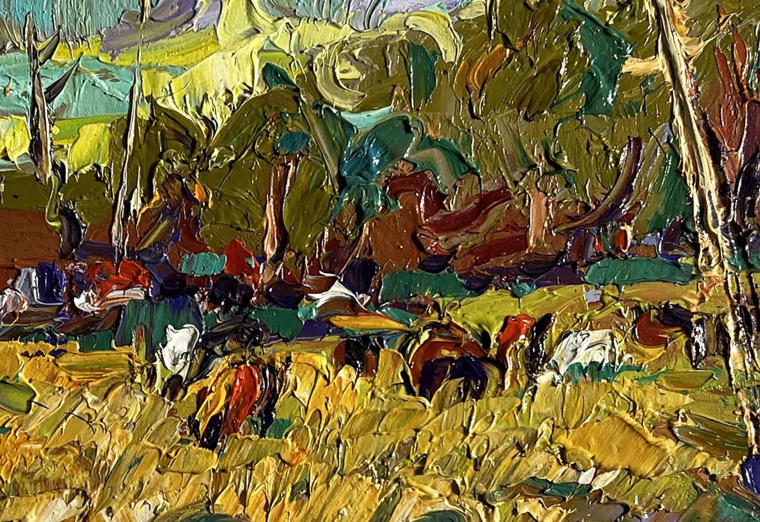 Oil painting For a walk in the field Alex Kalenyuk - 8