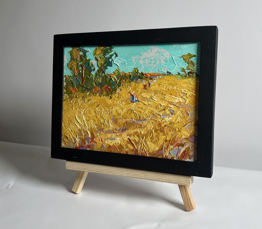 Oil painting Sunny day in the field Alex Kalenyuk - 2