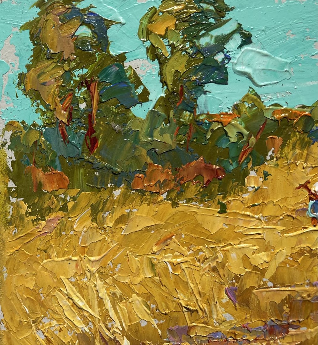 Oil painting Sunny day in the field Alex Kalenyuk - 4