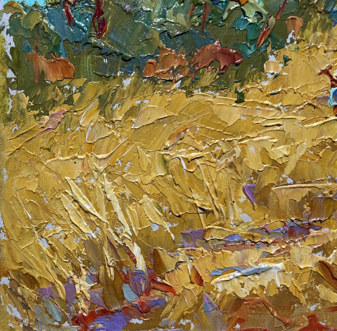 Oil painting Sunny day in the field Alex Kalenyuk - 5