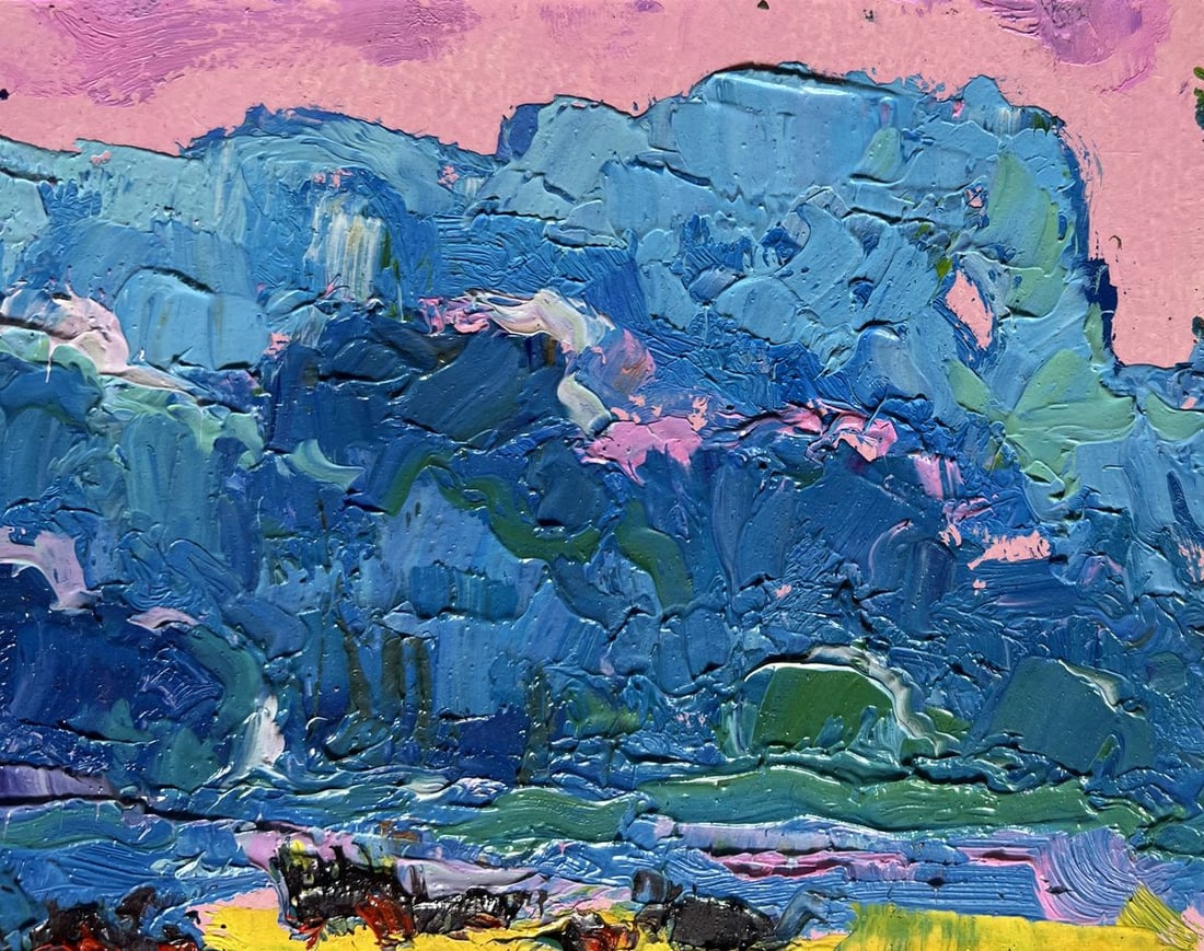 Oil painting Spring meadows Oksana Kalenyuk - 4
