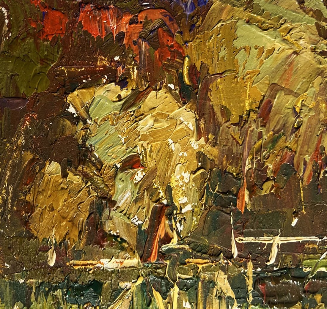 Oil painting Field and a river nearby Alex Kalenyuk - 6
