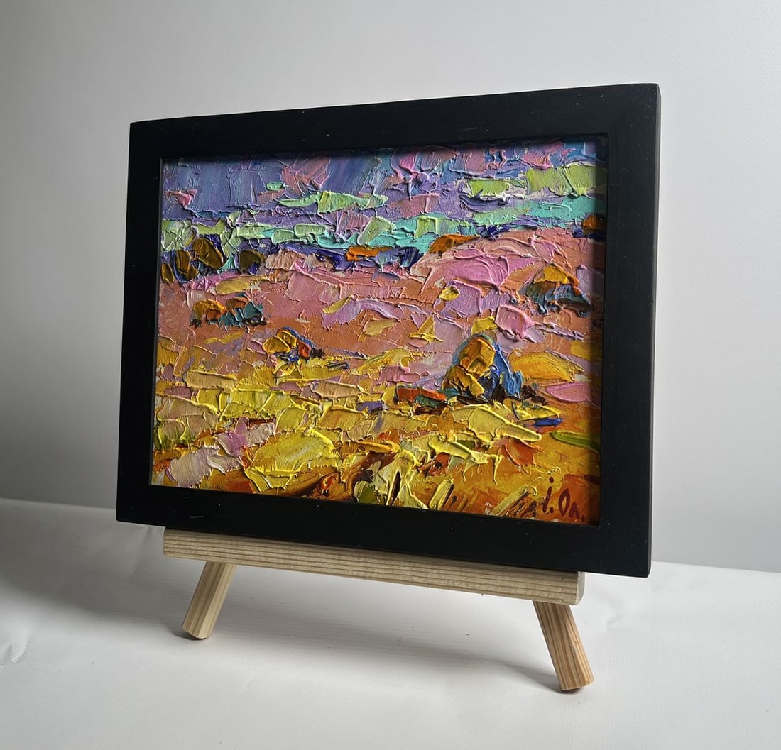Oil painting Morning summer meadows Alex Kalenyuk - 2