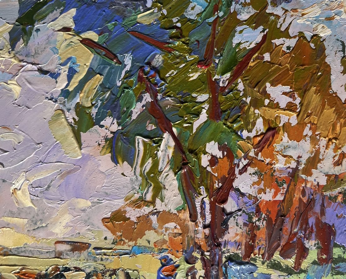 Oil painting Shepherd in the field Alex Kalenyuk - 4
