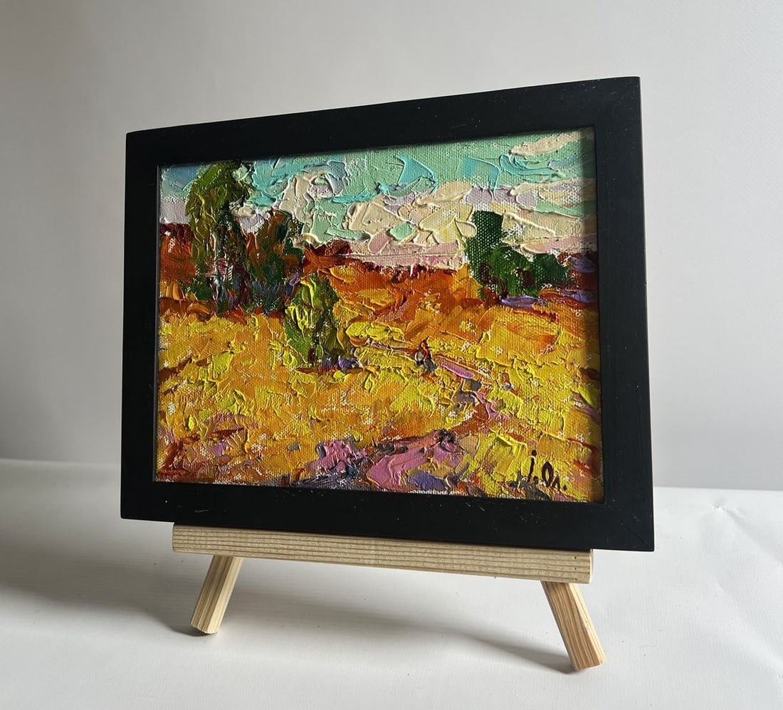 Oil painting A light breeze in the field Alex Kalenyuk - 2
