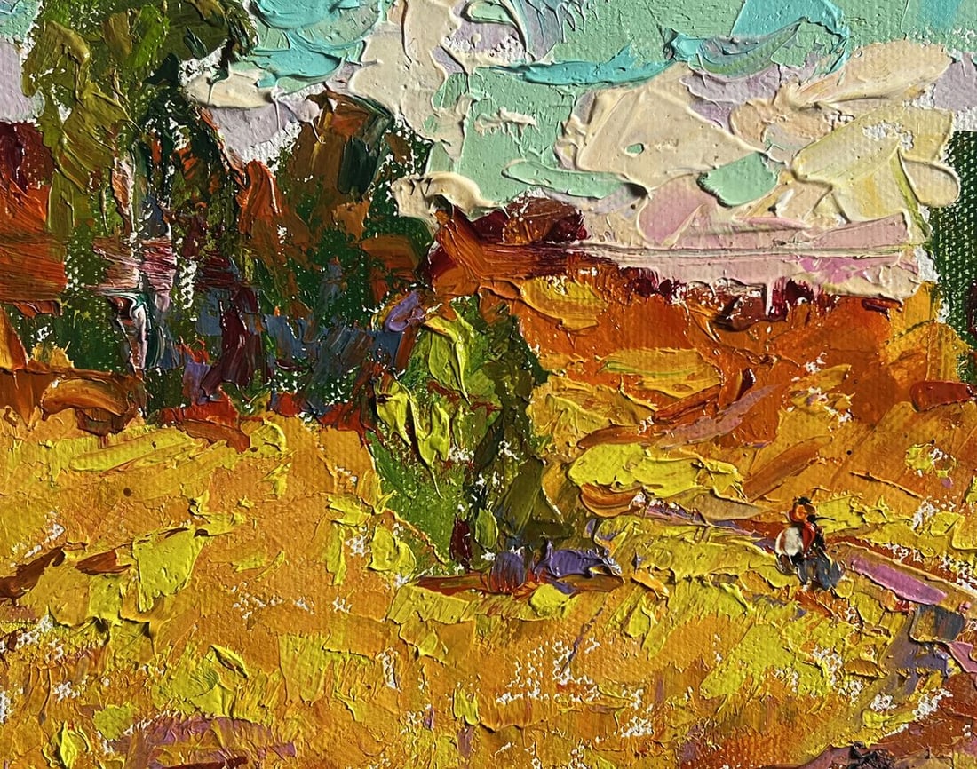 Oil painting A light breeze in the field Alex Kalenyuk - 7