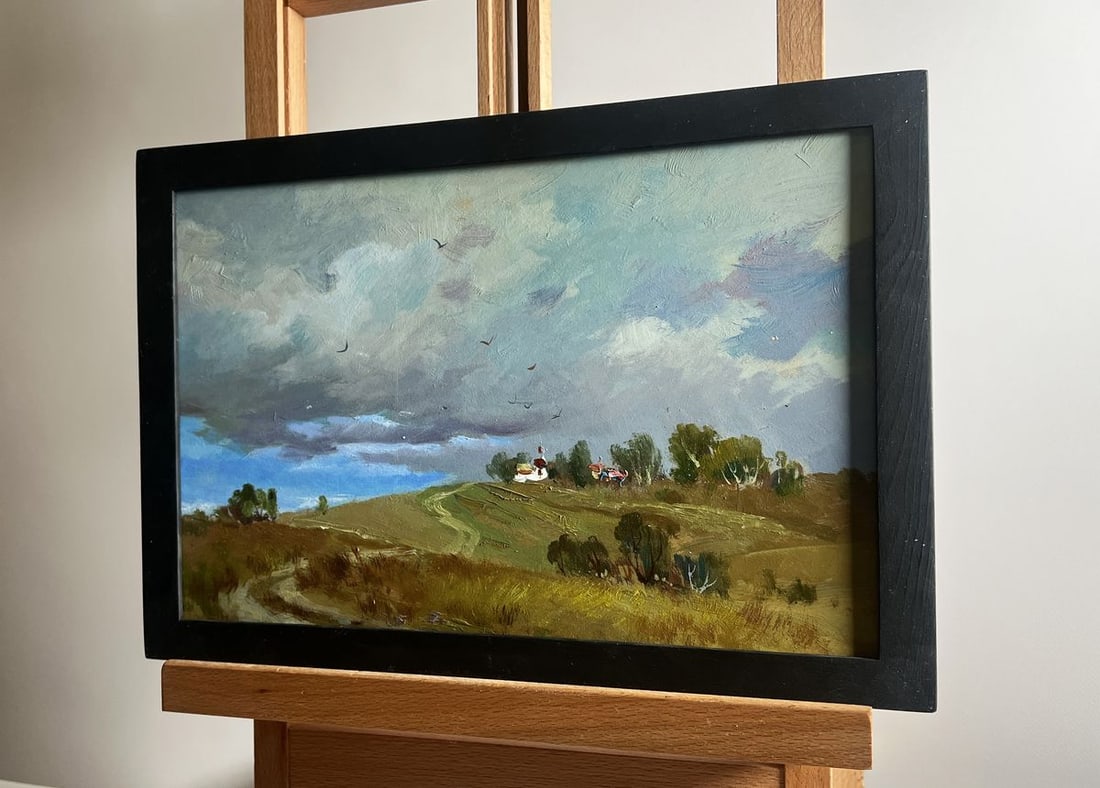 Oil painting Covered with grey clouds Yuriy Suprunchuk - 2
