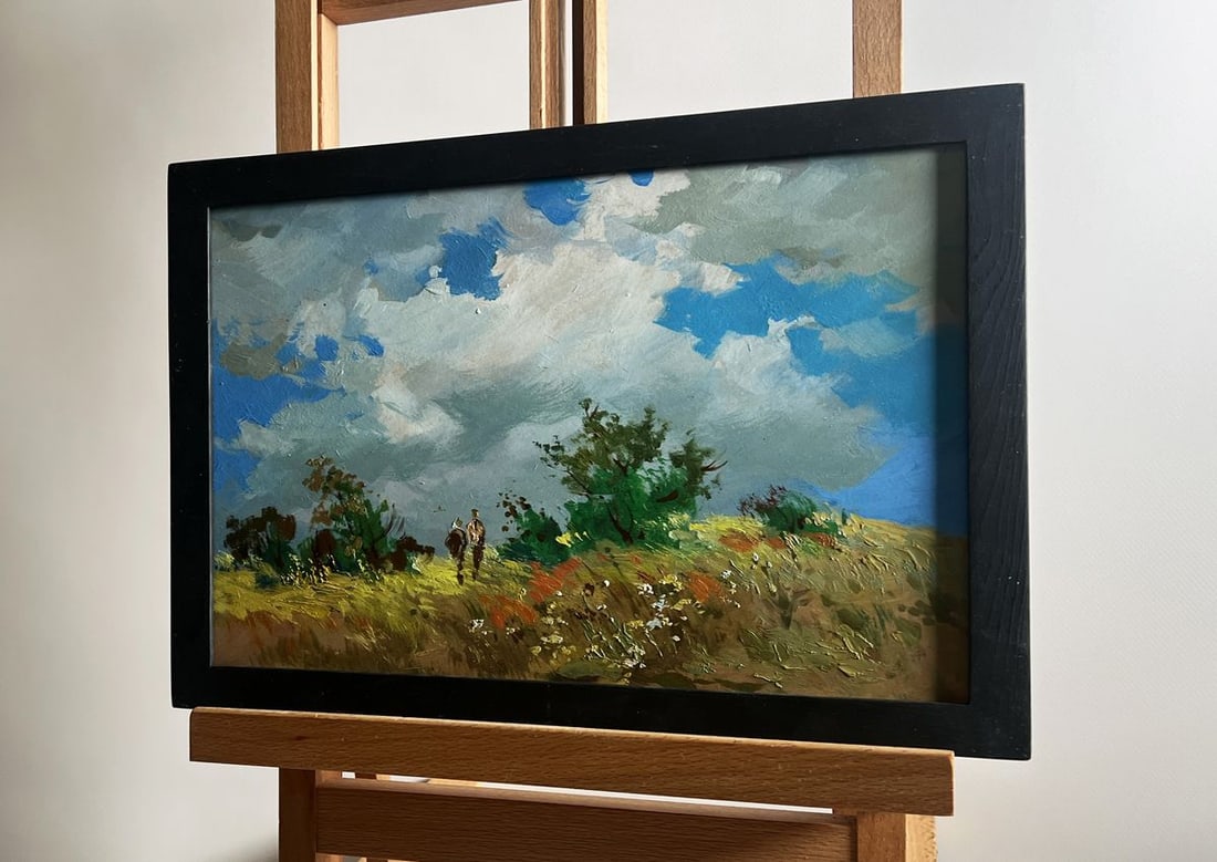 Oil painting Couple in a flower field Yuriy Suprunchuk - 2