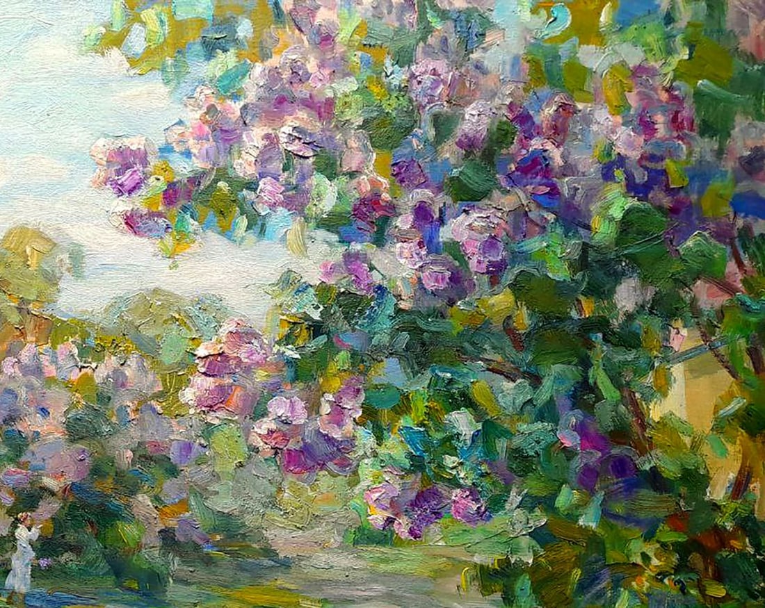 Oil painting The summer scent of lilac Ivan Kovalenko - 3