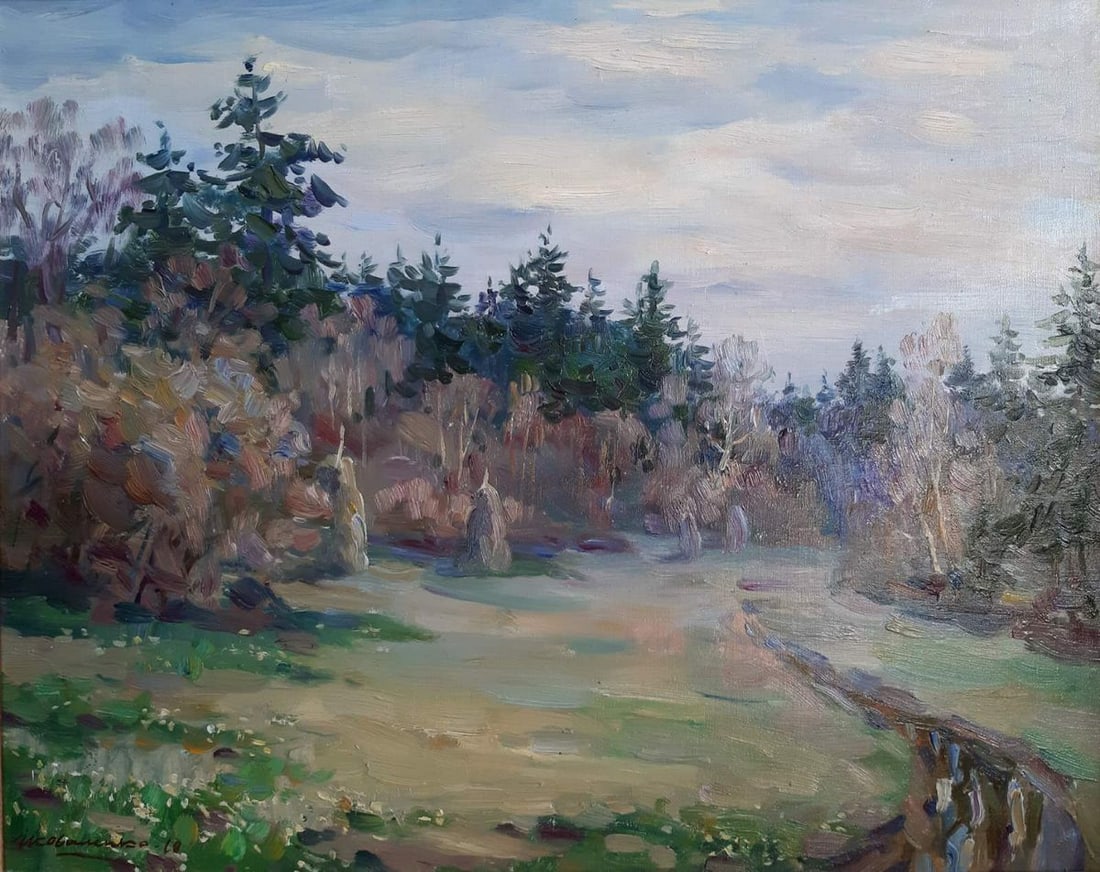 Oil painting After the rain Kovalenko Ivan Mikhailovich: Title: Oil painting After the rain Kovalenko Ivan Mikhailovich Description: NoKoval 44 *** ABOUT THIS PAINTING *** * TITLE: "After the rain" * ARTISTS: Kovalenko Ivan Mikhailovich * SIZE: 50x40 cm/'19
