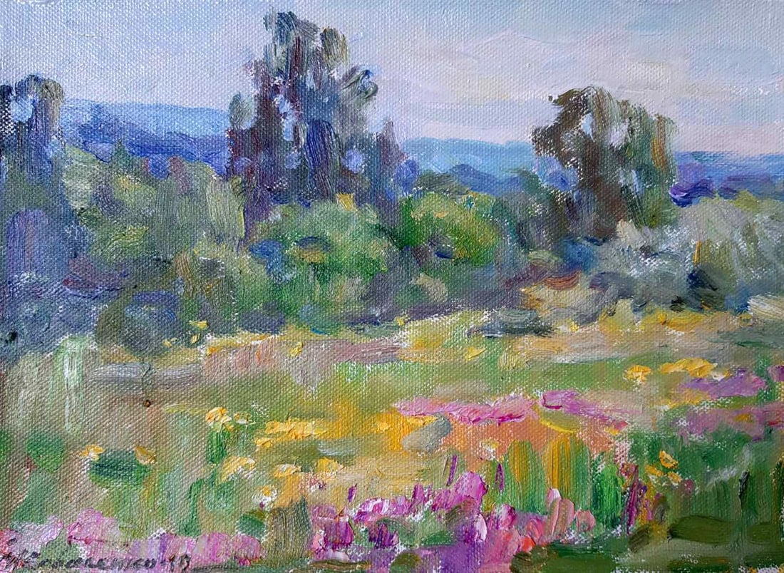 Oil painting Flower fields Kovalenko Ivan Mikhailovich (1 of 1)