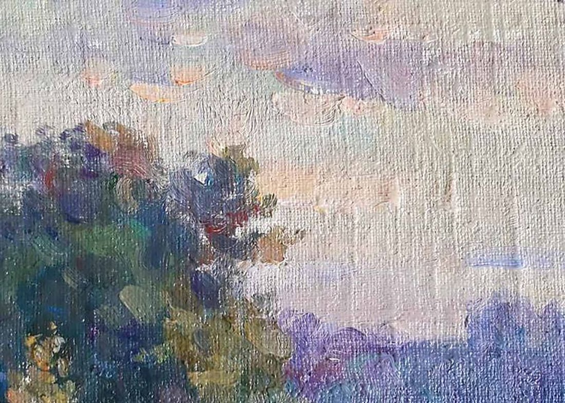 Oil painting Evening landscape Kovalenko Ivan Mikhailovich - 3