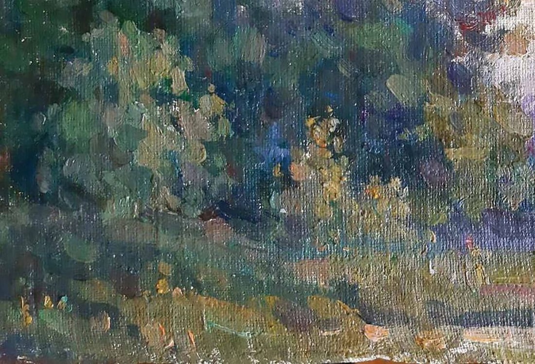 Oil painting Evening landscape Kovalenko Ivan Mikhailovich - 4