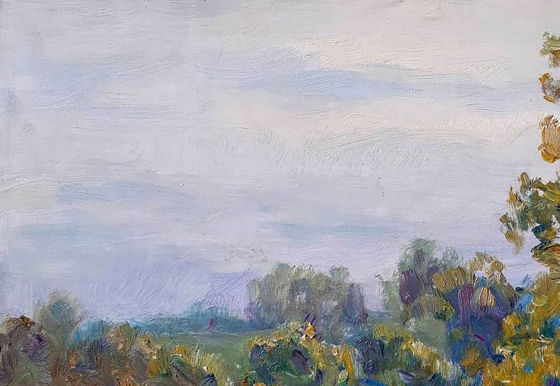 Oil painting Lonely tree Kovalenko Ivan Mikhailovich - 2