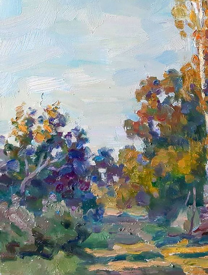 Oil painting Halt in the forest Kovalenko Ivan Mikhailovich - 4