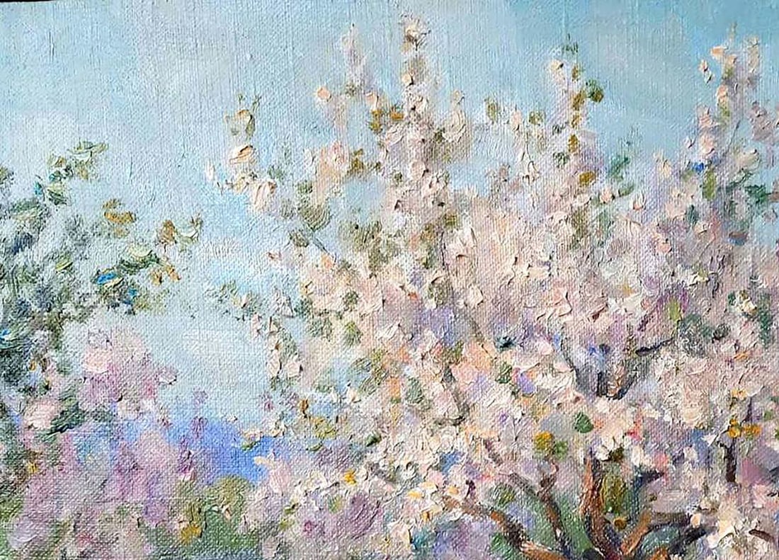 Oil painting Apricots bloom Kovalenko Ivan Mikhailovich - 2
