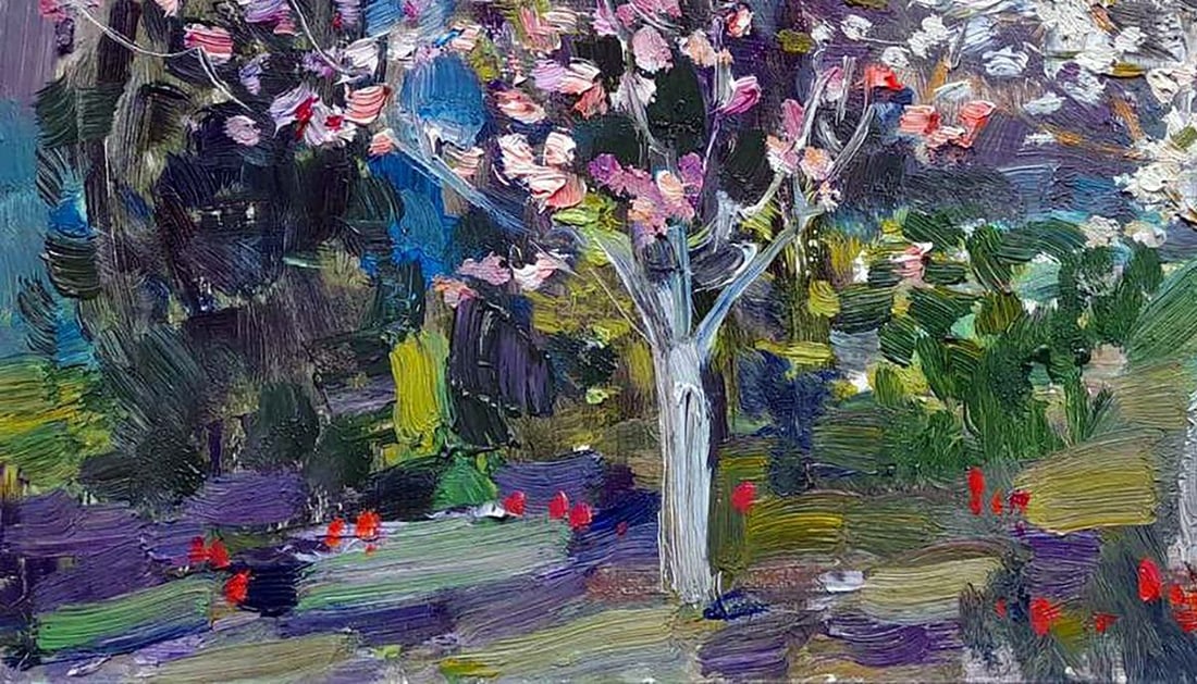 Oi painting The garden is blooming Kovalenko Ivan Mikhailovich - 4