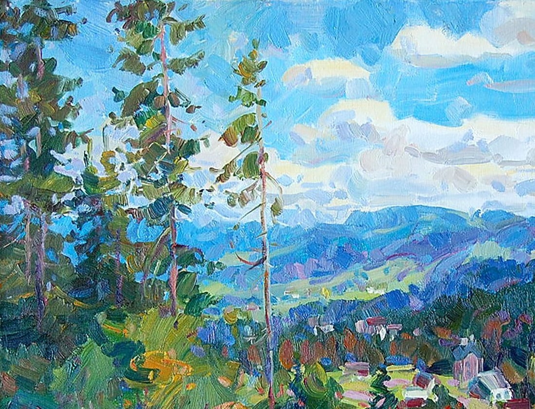 Oil painting In the Carpathians Kotmin Dmitry - 2