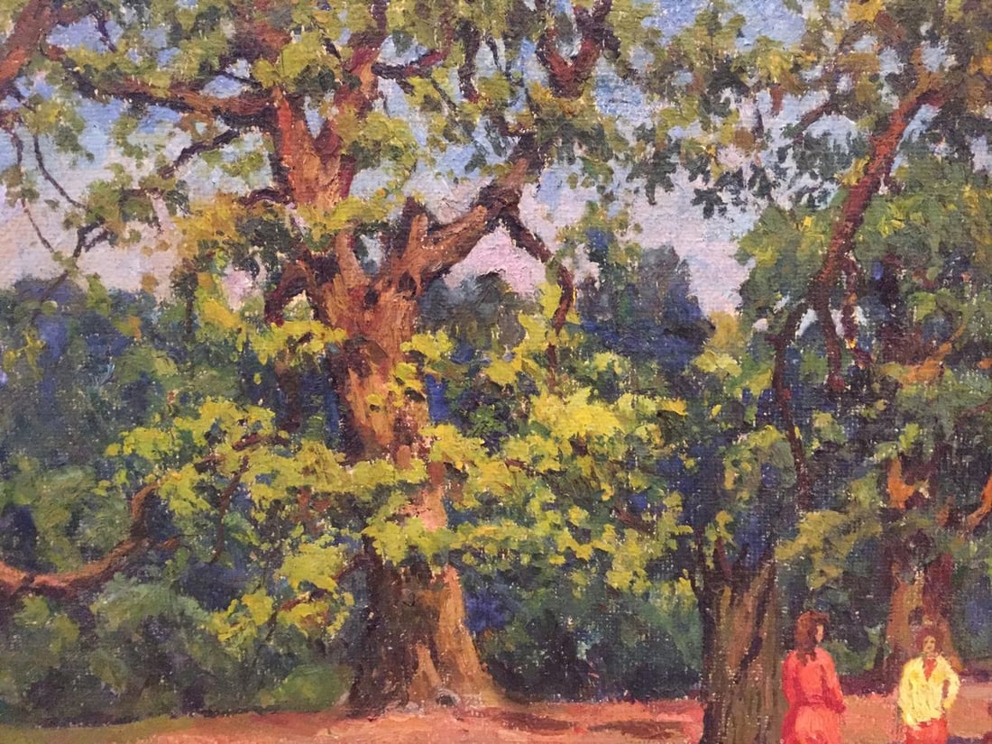 Oil painting Summer park - 10