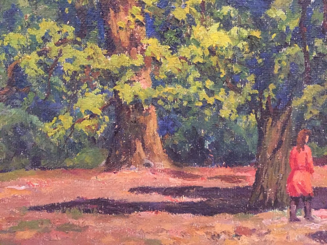 Oil painting Summer park - 7