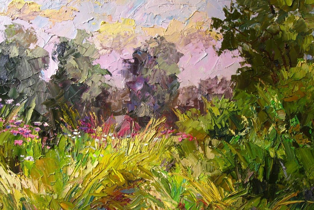 Oil painting Tramway in the grass / Serdyuk Boris Petrovich - 4