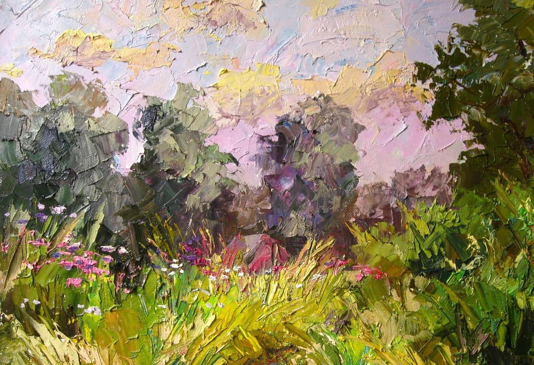 Oil painting Tramway in the grass / Serdyuk Boris Petrovich - 6