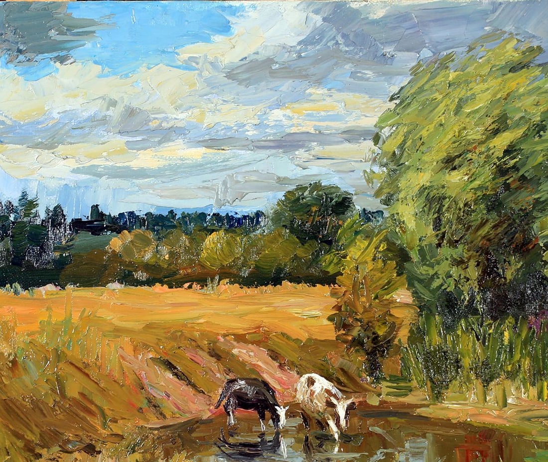 Oil painting At the waterpipe / Serdyuk Boris Petrovich - 3