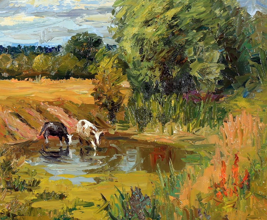 Oil painting At the waterpipe / Serdyuk Boris Petrovich - 5
