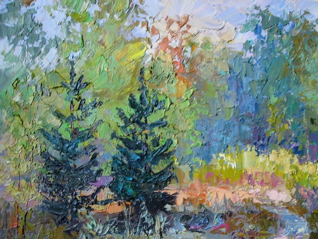 Oil painting Forest Glade Serdyuk Boris Petrovich - 2