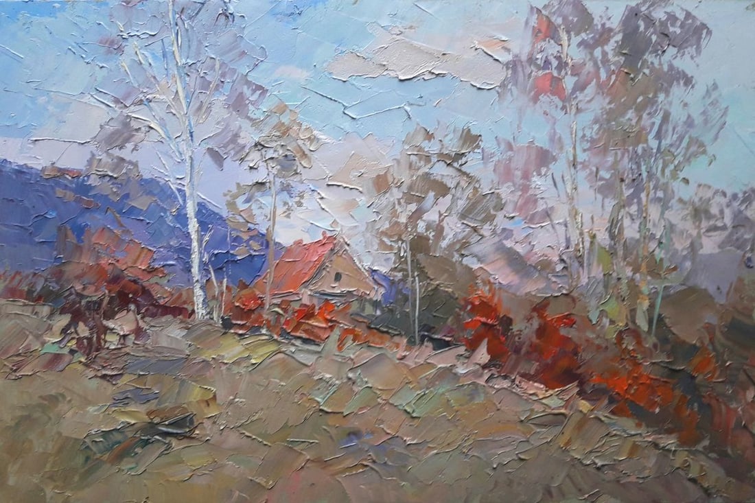 Oil painting House on the edge of the forest Serdyuk Boris Petrovic: Title: Oil painting House on the edge of the forest Serdyuk Boris Petrovic Description: NoSERB 427 *** ABOUT THIS PAINTING *** * TITLE: "House on the edge of the forest" * ARTISTS: Serdyuk Boris Petro
