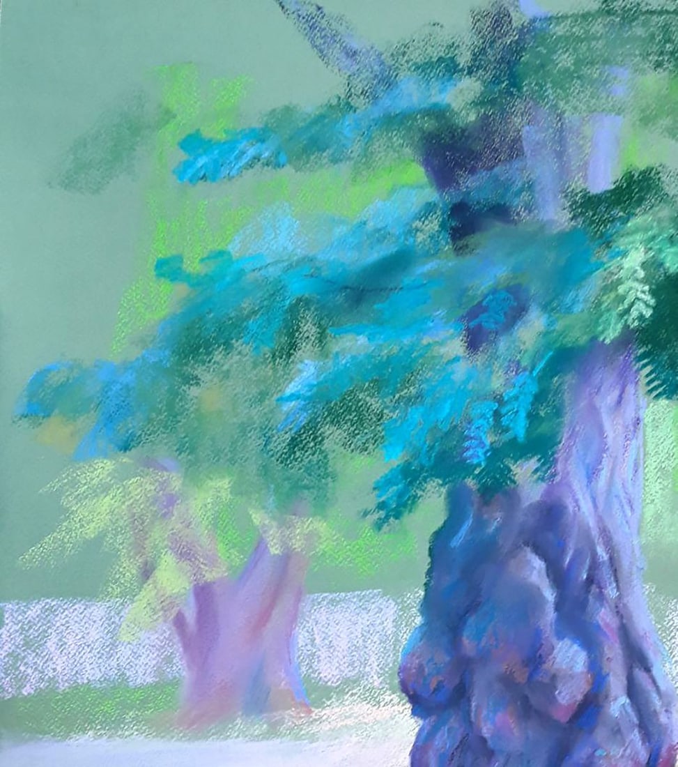 Pastel painting Acacia Serdyuk Boris Petrovich - 2