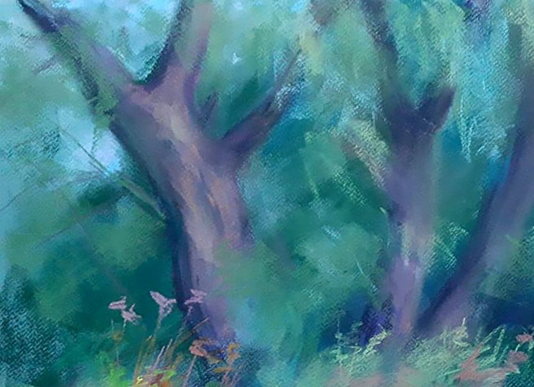 Pastel painting Willows Serdyuk Boris Petrovich - 2