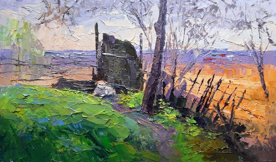 Oil painting Watcher Serdyuk Boris Petrovich: Title: Oil painting Watcher Serdyuk Boris Petrovich Description: NoSERB 661 *** ABOUT THIS PAINTING *** * TITLE: "Watcher" * ARTISTS: Serdyuk Boris Petrovich * SIZE: 35x60 cm/'13.77x23.62 inches' *