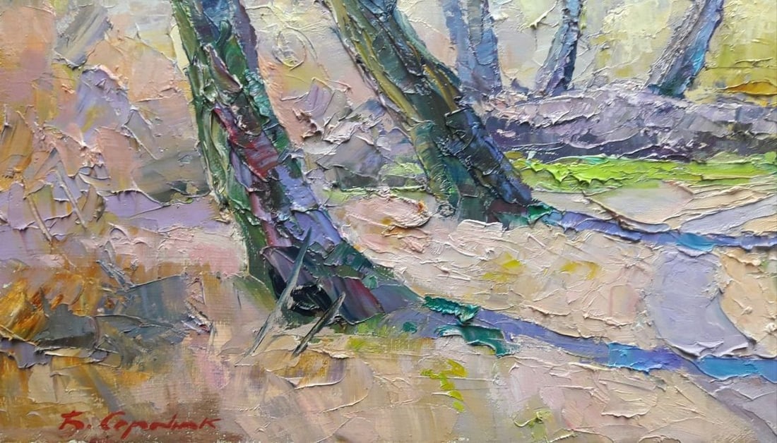 oil painting Spring sketch Serdyuk Boris Petrovich - 3