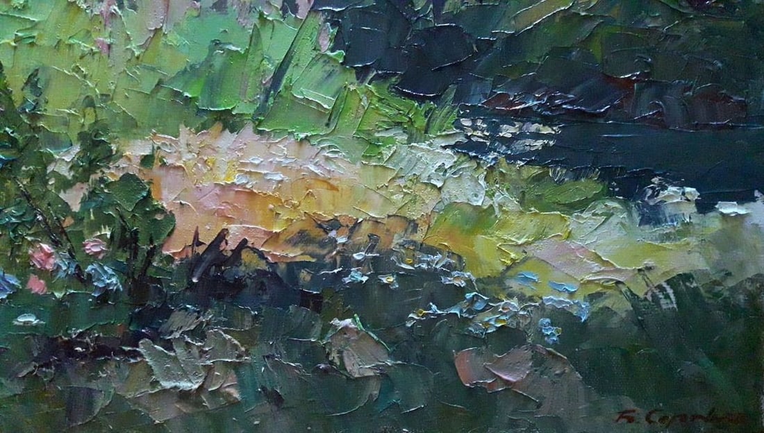 oil painting On the lawn Serdyuk Boris Petrovich - 4
