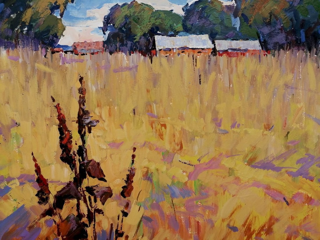 Oil painting Rural landscape Kalenyuk Alex - 2