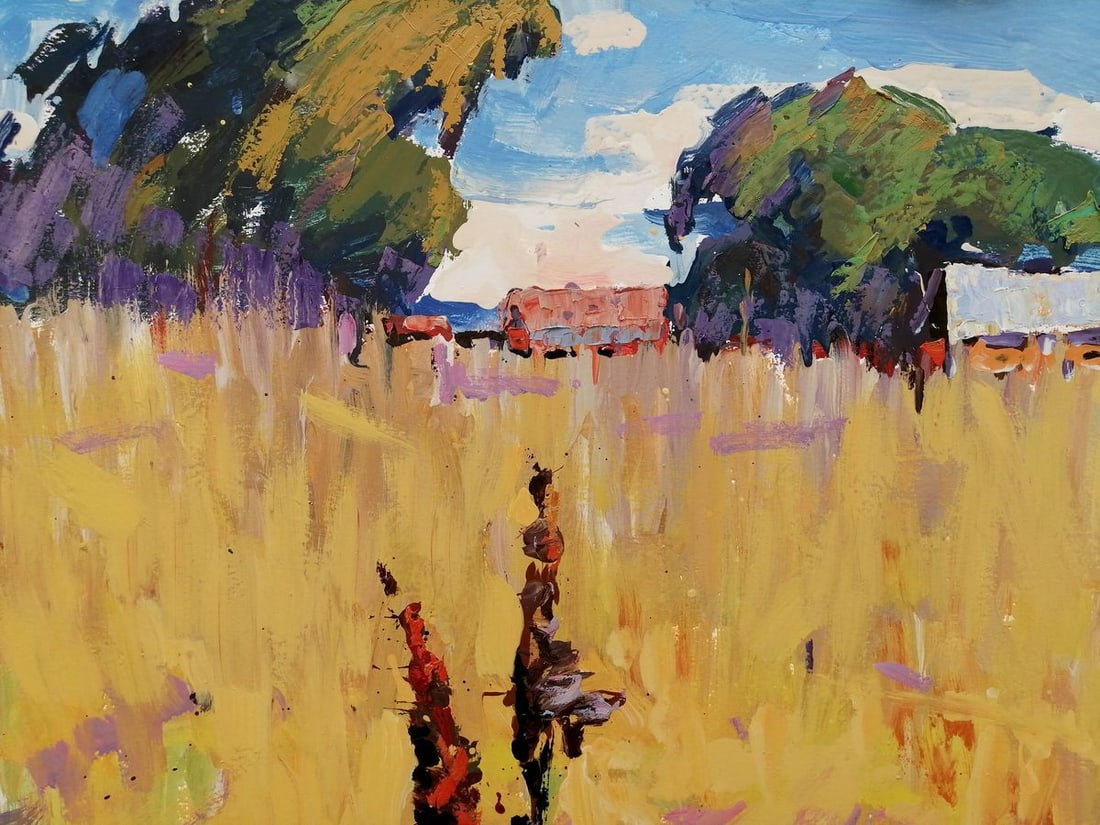 Oil painting Rural landscape Kalenyuk Alex - 4