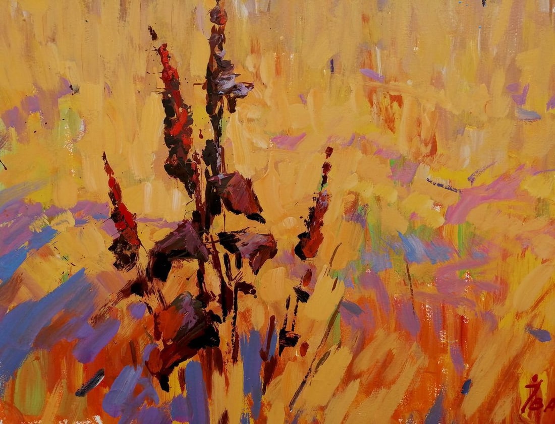 Oil painting Rural landscape Kalenyuk Alex - 5