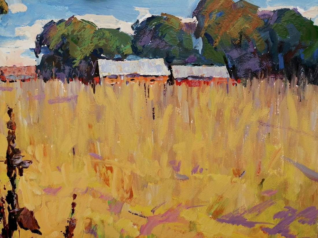 Oil painting Rural landscape Kalenyuk Alex - 7