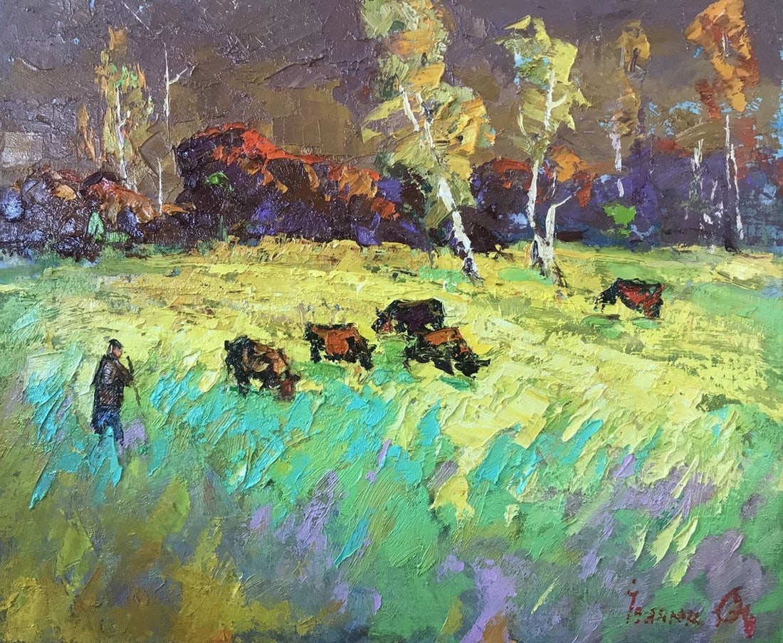 Oil painting Summer is over Kalenyuk Alex: Title: Oil painting Summer is over Kalenyuk Alex Description: NoKalen 756 *** ABOUT THIS PAINTING *** * TITLE: "Summer is over" * ARTISTS: Kalenyuk Alex * SIZE: 50x60 cm/'19.68x23.62 inches' * MEDIUM: