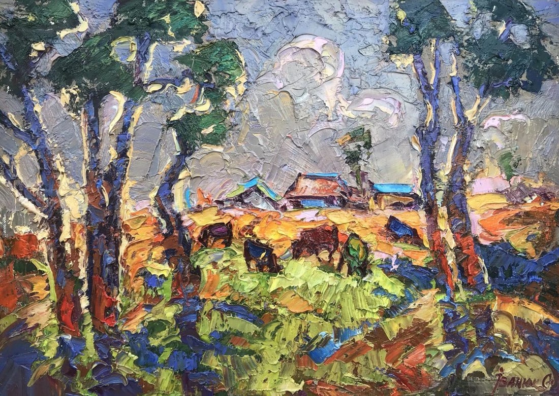 Oil painting warm ray Kalenyuk Alex (1 of 5)