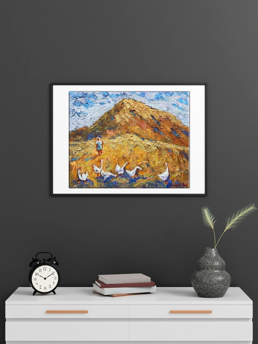 Oil painting Straw Kalenyuk Oksana - 3