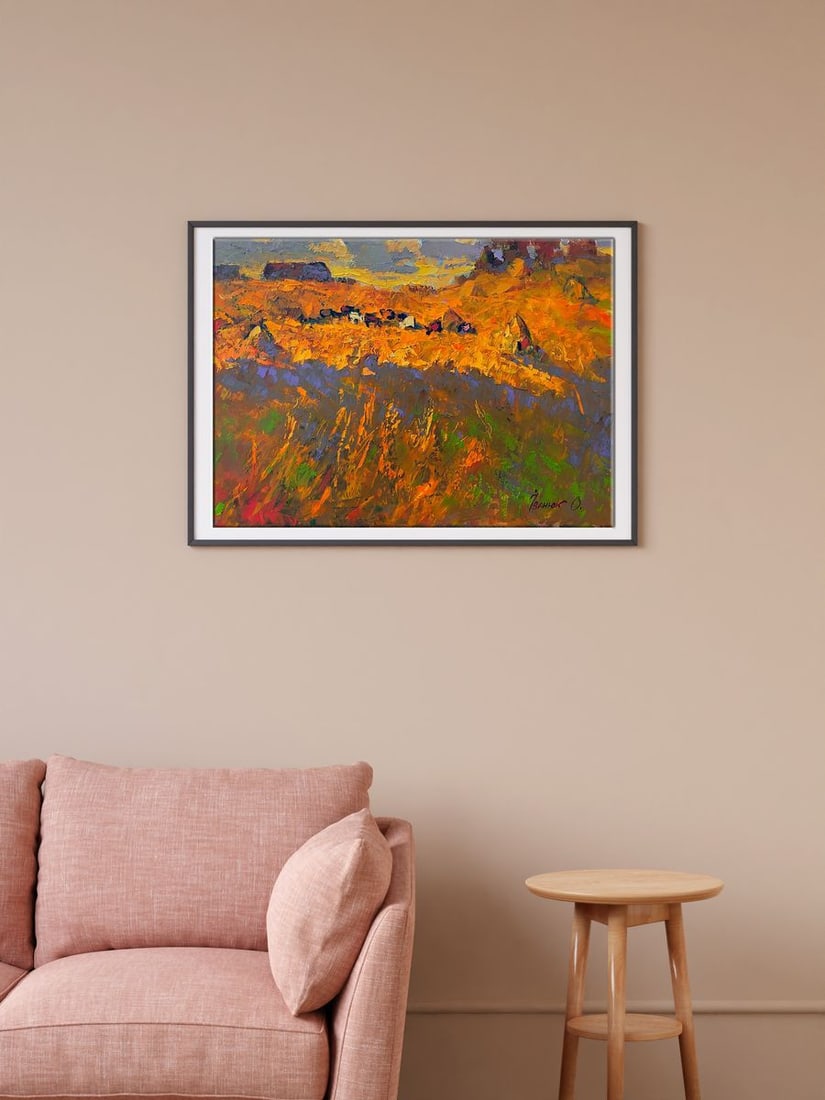 Oil painting Buckwheat stubble Alex Kalenyuk - 3