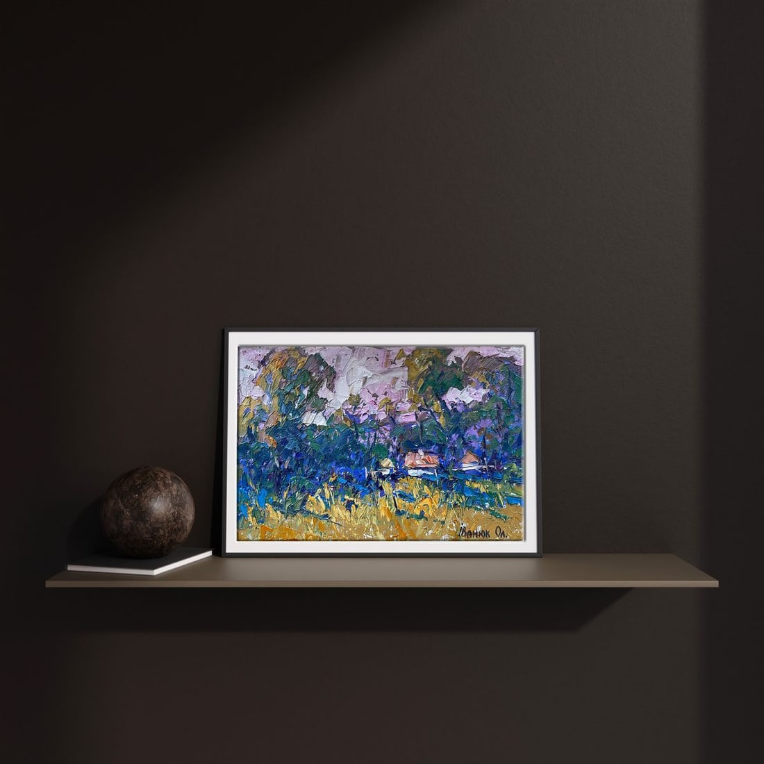 Oil painting A house on the edge of the village Alex Kalenyuk - 3