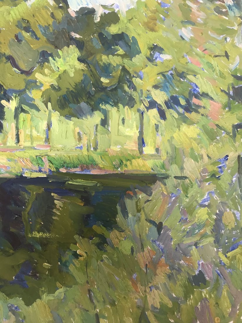 Oil painting Dense forest Peter Tovpev - 10