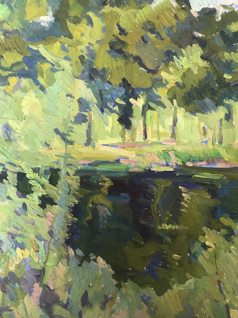 Oil painting Dense forest Peter Tovpev - 7